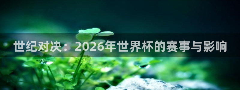 2026年男足世界杯:世纪对决:2026年世界杯的赛事与影响